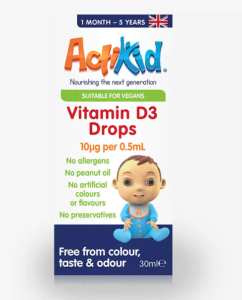 Vitamina D3, copii, bebelusi, picaturi, Actikid