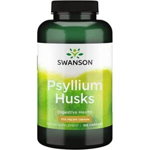 Psyllium Tarate (Psyllium Husks), 610 mg, 100 capsule
