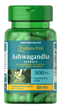 Ashwagandha, 300 mg, 50 capsule, Puritan's Pride
