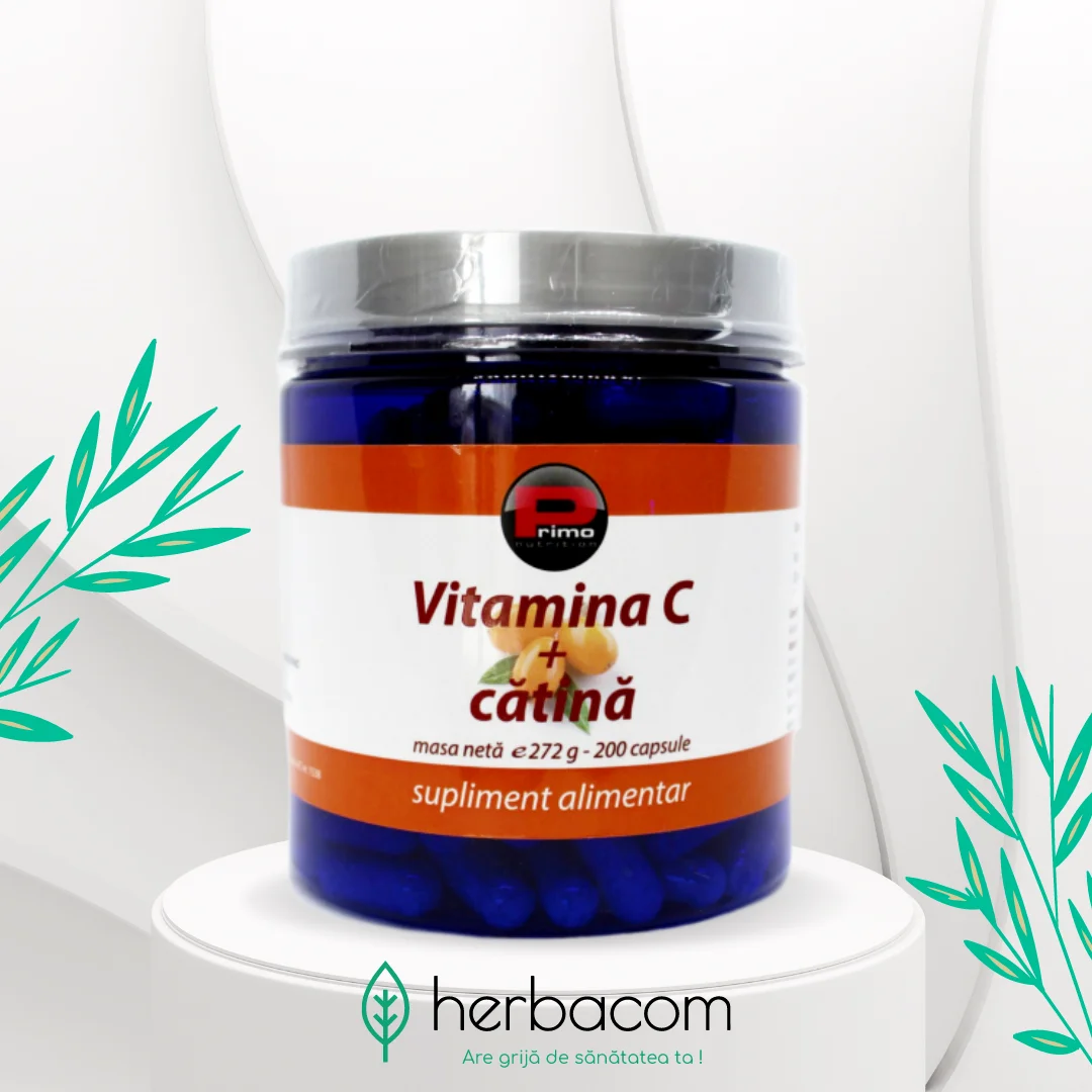 vitamina c + catina primo nutrition 1200 mg 200 capsule