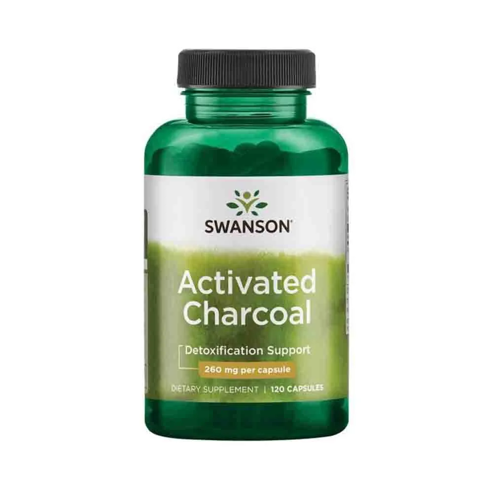 Carbune Activ, 260 mg, 120 capsule de la Swanson