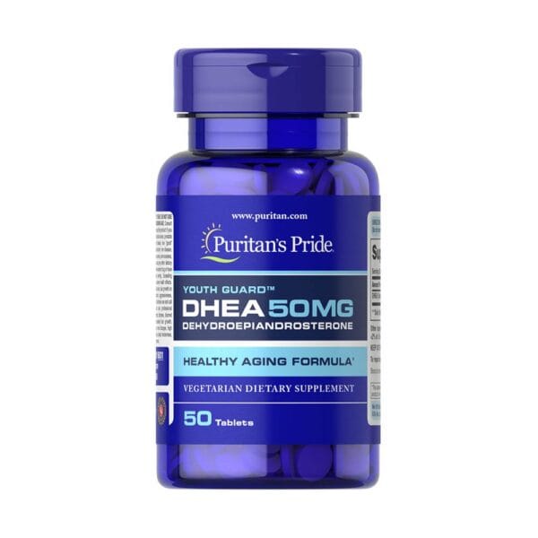 Supliment DHEA 50 mg, 50 tablete de la Puritan's Pride pentru echilibru hormonal și vitalitate generală