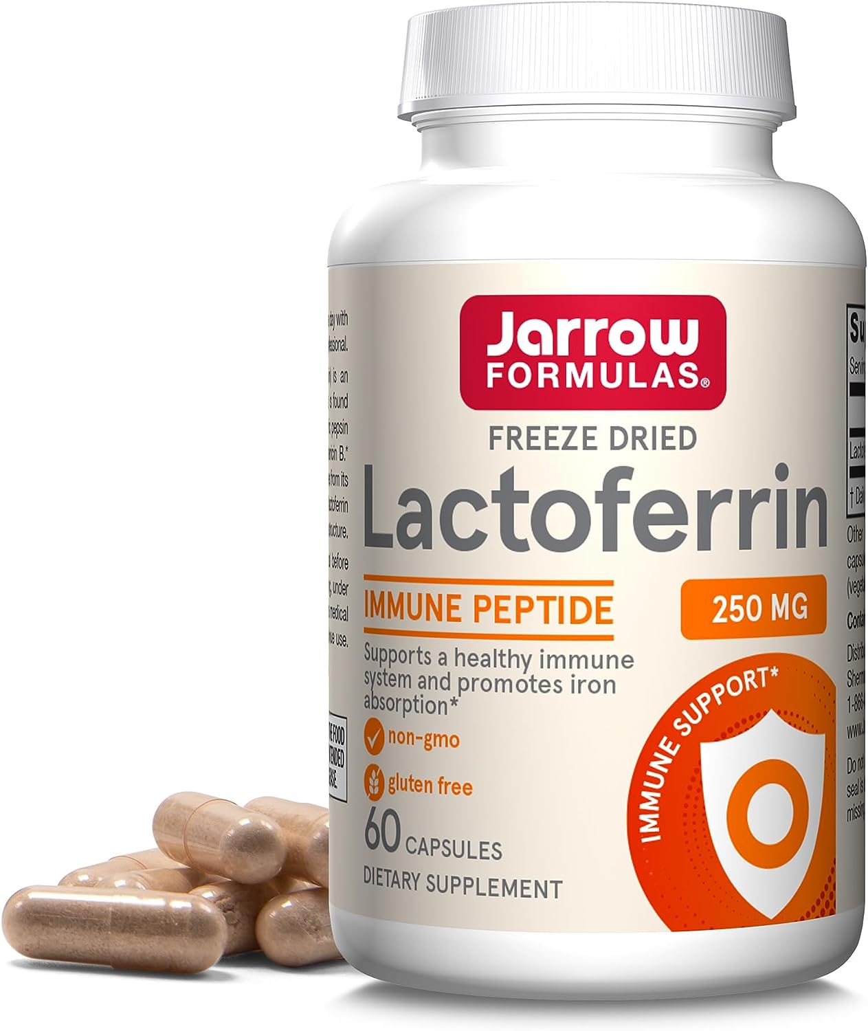 Lactoferina Lactoferrin Apolactoferrin 250 mgcapsula 60 capsule Jarrow formulas