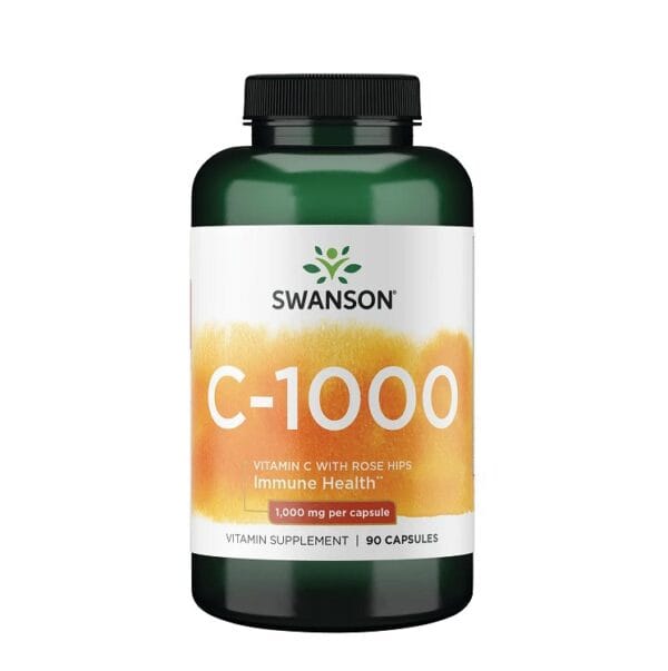 Swanson vitamina c cu macese 1000 mg 90 capsule