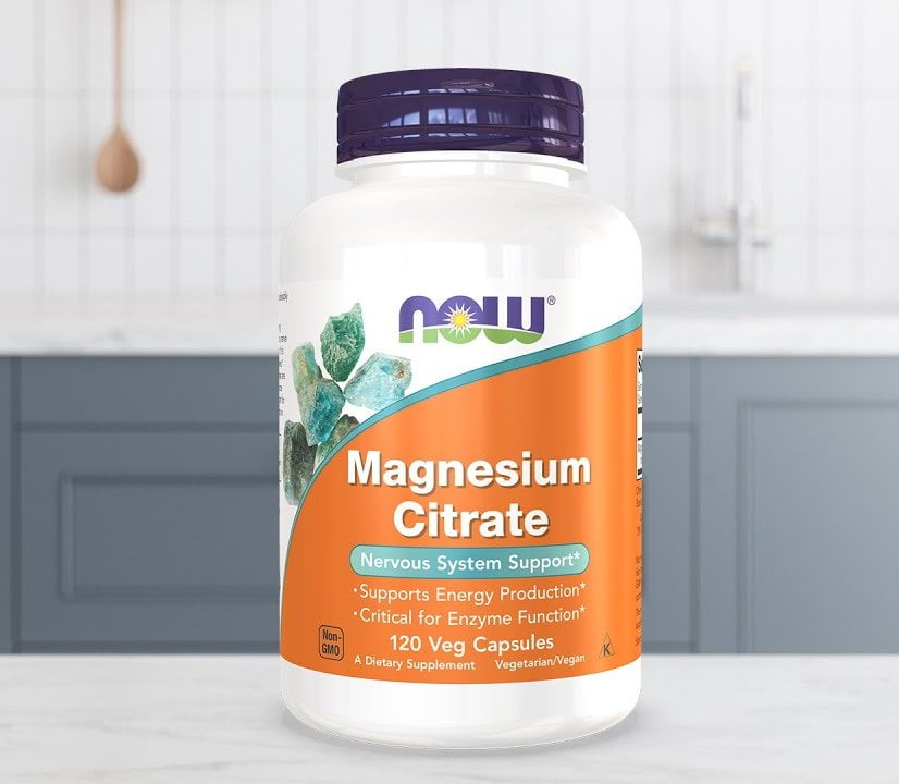 magneziu citrat 400 mg 120 capsule now foods