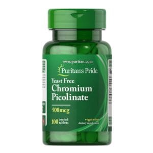 Picolinat de Crom 500 mcg – 100 Tablete Puritan’s Pride | Supliment pentru Metabolism și Controlul Glicemiei