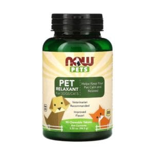 Pets Relaxant (Supliment Calmant Caini si Pisici), 90 tablete, Now
