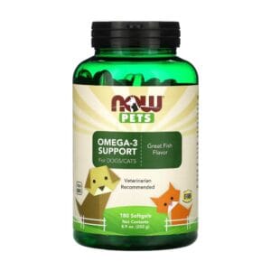 Pets Omega-3 Support (Ulei de Peste pentru Caini si Pisici), Now Foods