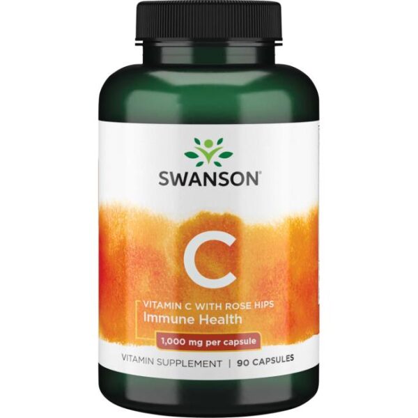 Swanson vitamina-c cu macese 1000mg 90capsule