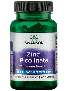Zinc Picolinat, 22 mg, 60 capsule – Swanson