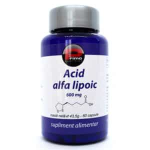 Acid Alfa Lipoic, 600 mg, 60 capsule – Primo Nutrition