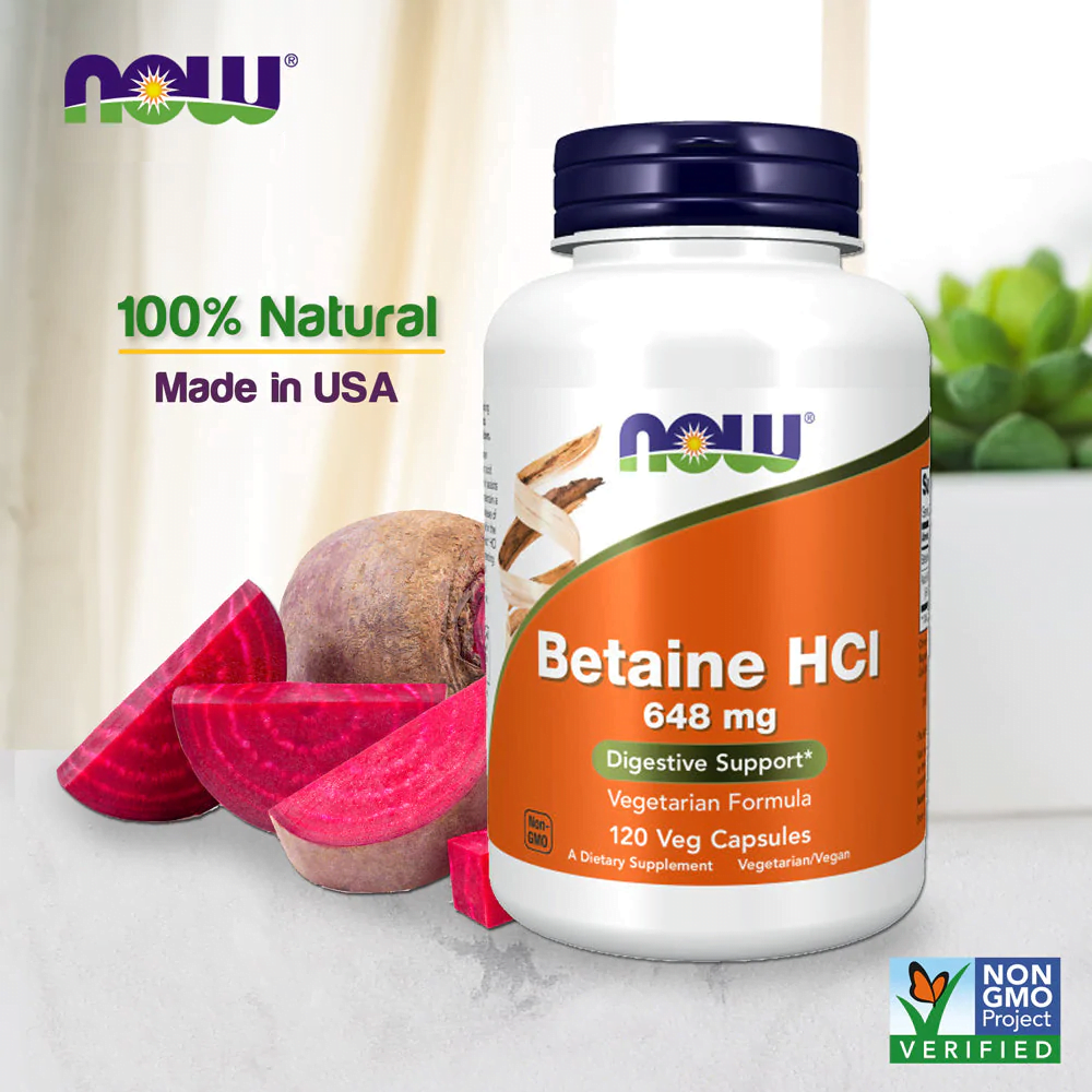 betaina hcl now foods capsule