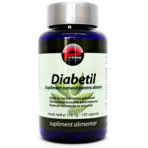 Diabetil (Supliment natural pentru Diabet), 120 capsule