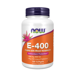 Vitamina E cu Seleniu, E-400, 100 gelule, Now Foods
