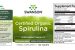 Spirulina certificata organic 500 mg tableta eticheta herbacom