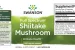 eticheta shiitake mushroom lentinus edodes 500mg swanson 60 capsule ciuperca