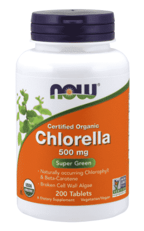 chlorella bio organica ecologica 500 mg 200 tablete now