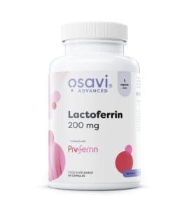 Lactoferina (Apolactoferrin), 200 mg, 60 capsule