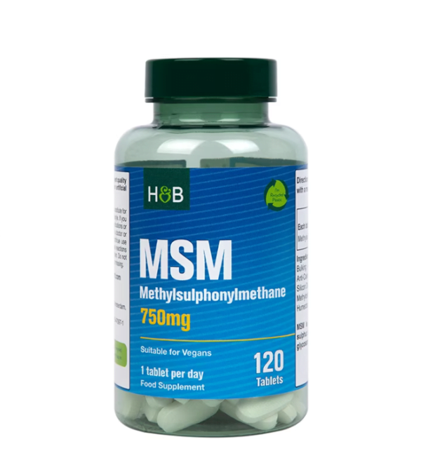 msm Metilsulfonilmetan sulf 750 mg 120 tablete holland & barrett