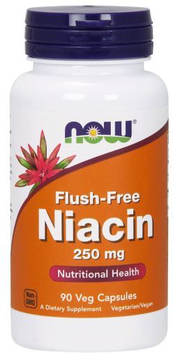 Niacina (Vitamina B3, fara calduri), 250 mg, 90 capsule, Now Foods