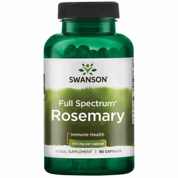 rosemary rozmarin frunze 400 mg capsule swanson herbacom