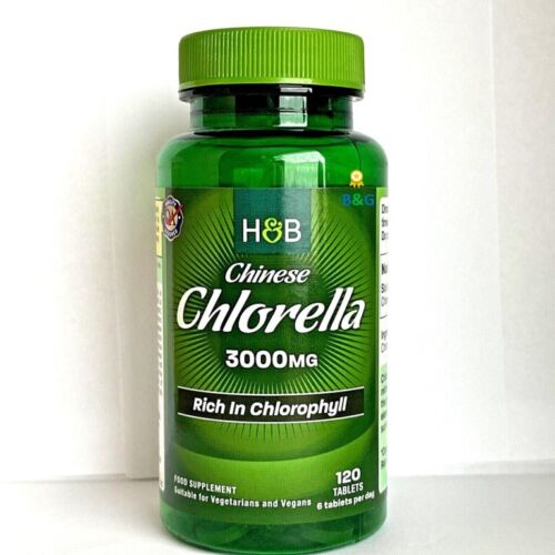 chlorella organica bio biologica ecologica tablete capsule 3000 mg holland & barrett