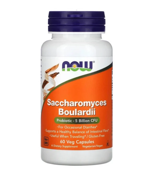 saccharomyces boulardii drojdie probiotic now foods 60 capsule