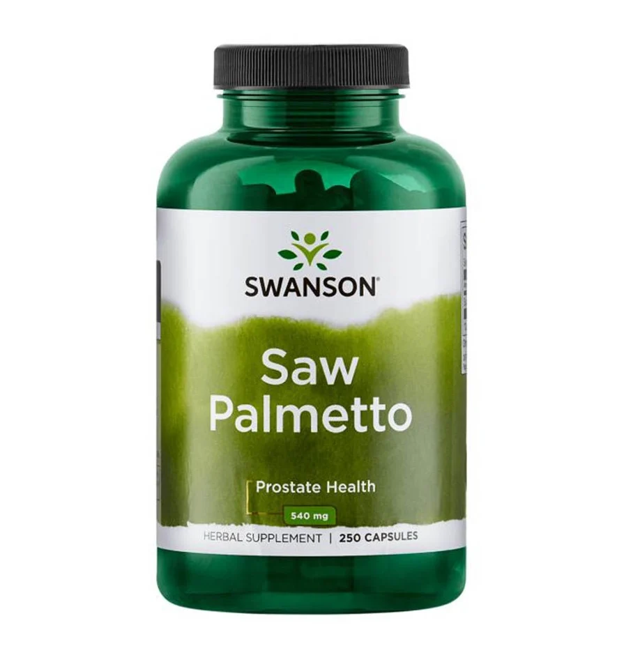 saw palmetto palmier pitic 540mg swanson 100 capsule prezentare sanatatea prostatei