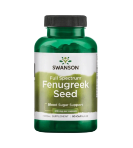 Seminte Schinduf (Fenugreek Seed), 610 mg, 90 capsule