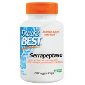 Serapeptaza (Serrapeptase), 40 000 unitati, 270 capsule – Doctor’s Best