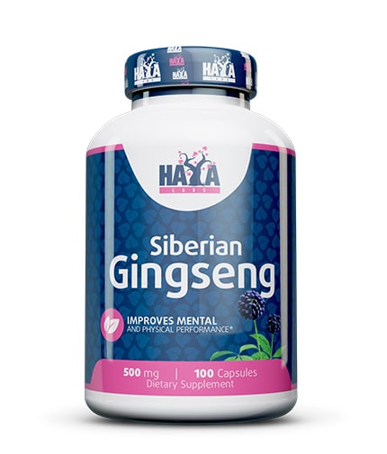 Ginseng Siberian, 500 mg, 100 cps, Haya Labs