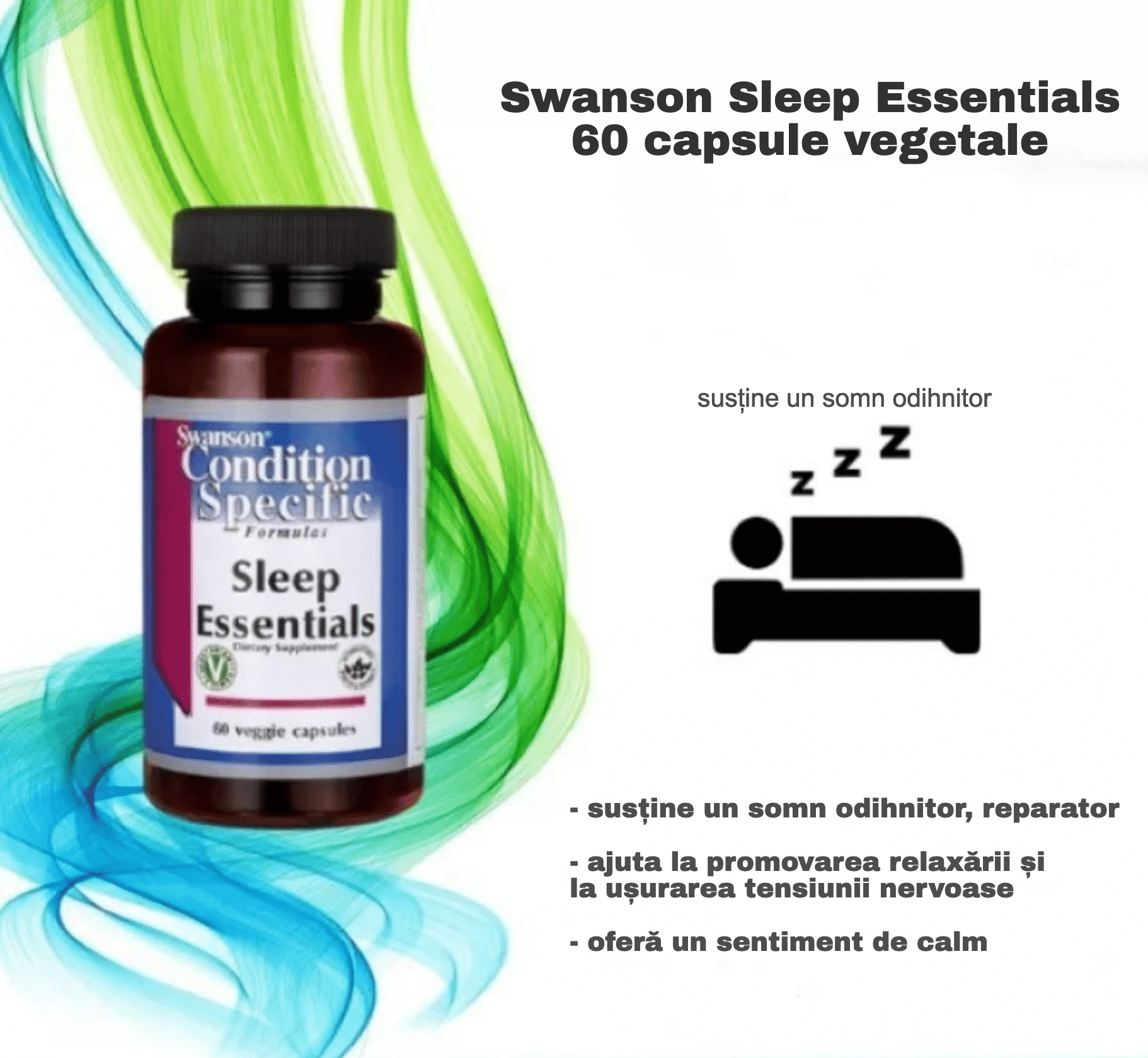 sleep essentials gaba si melatonina 60 de capsule beneficii