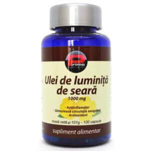 Ulei de Luminita de seara (primula, evening primrose), 1000 mg, 100 gelule – Primo Nutrition