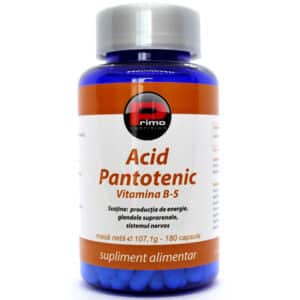 Acid Pantotenic (Vitamina B5), 500 mg, 180 capsule – Primo Nutrition