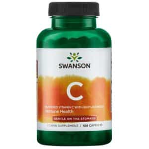 Vitamina C Alcalina, 500 mg (Ascorbat de Calciu), 100 capsule