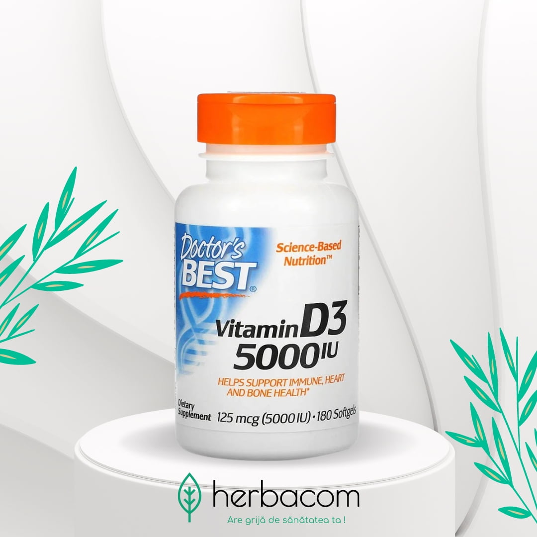 vitamina d3 5000 ui 180 capsule doctor's best