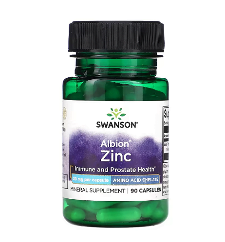 zinc chelat albion glicinat swanson 30 mg